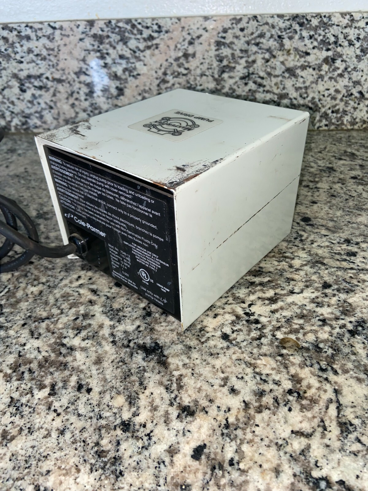 MASTERFLEX PUMP DRIVE 7540-30 115VAC 60HZ 30RPM (No Pump Head) – Used