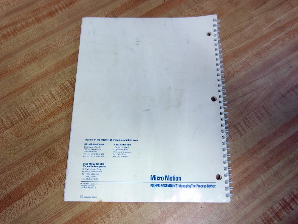 Micro Motion 1004398 9-Wire Flowmeter Cable Instruction Manual