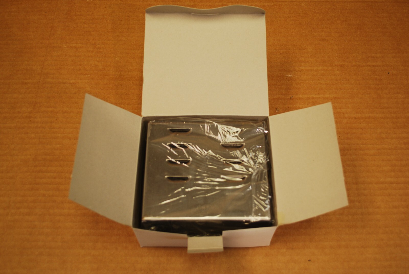 New, Free Ship, Universal locking thermostat guard cover, stainless steel
