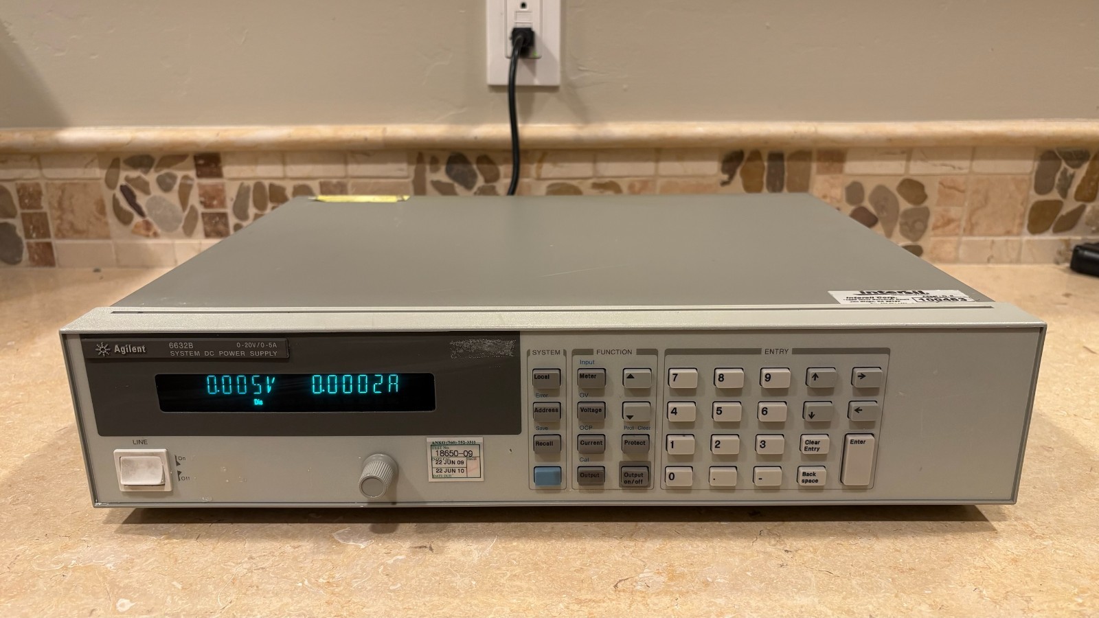 Agilent 6632B 100W High Performance DC Power Supply 0 – 20V 5A GPIB RS-232