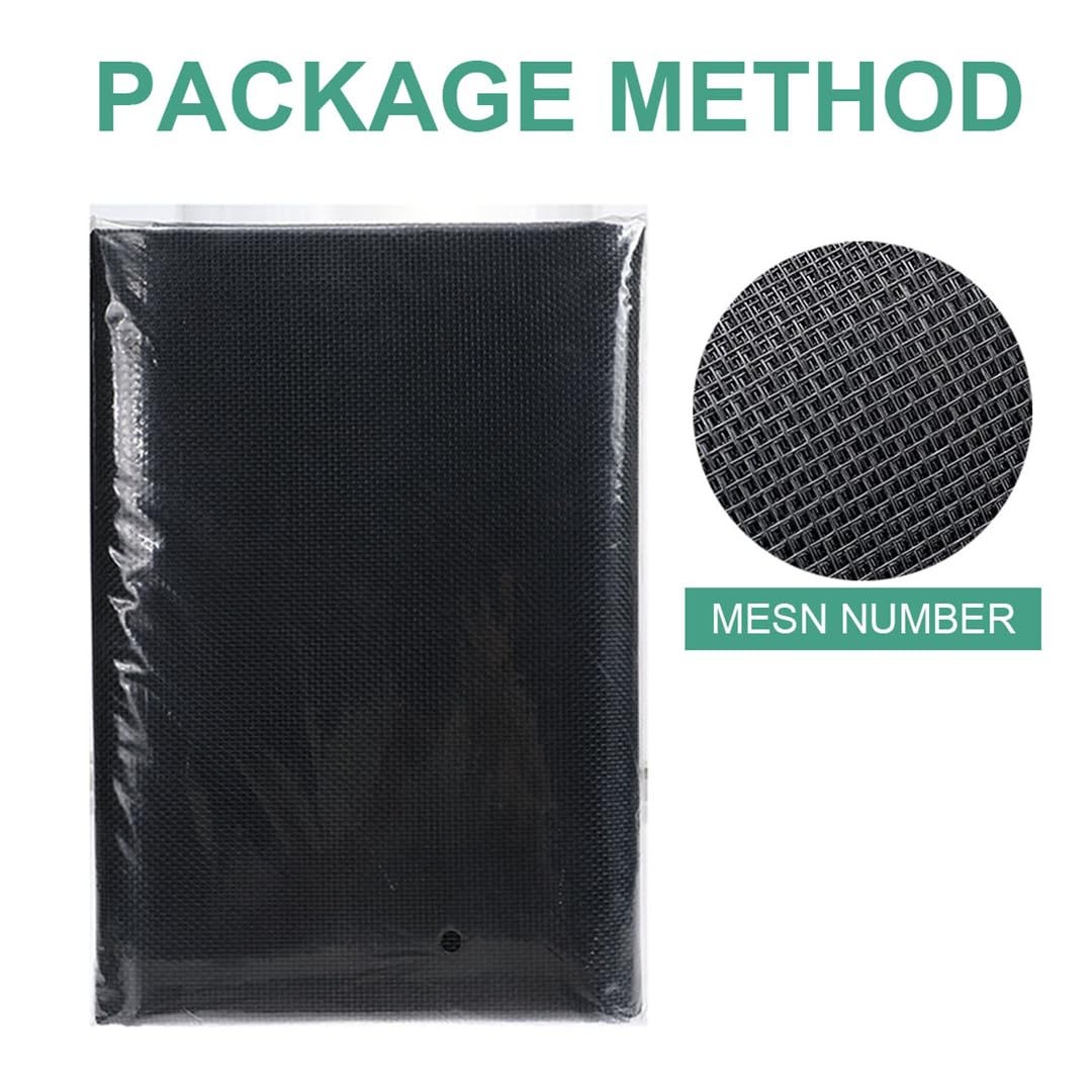 Pet Proof Window Screen Replacement 48″x100″ Adjustable Thicken Charcoal Gray