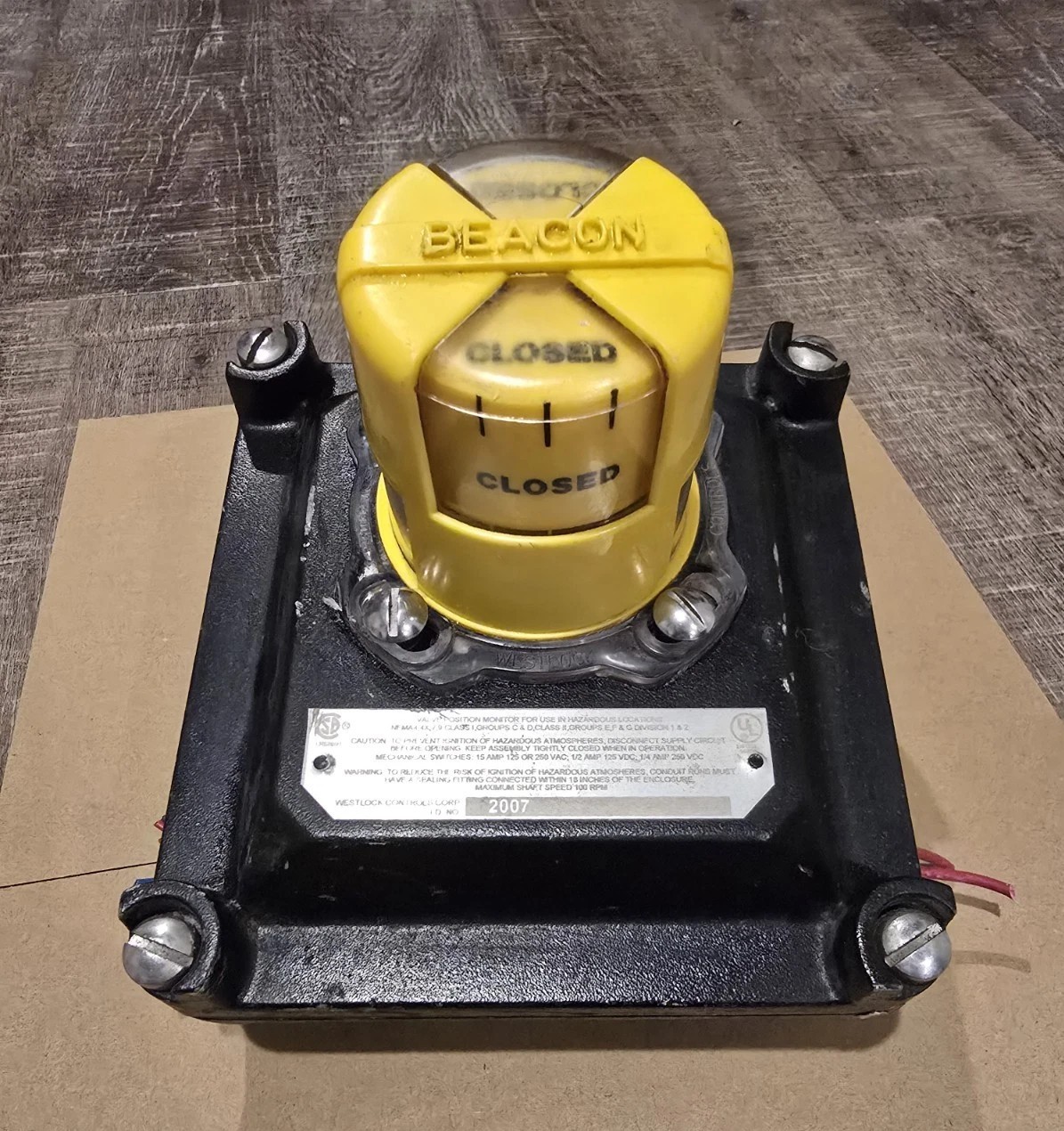 Valve Position Indicator Westlock Controls Valve Positioner 2007X-BY-E10