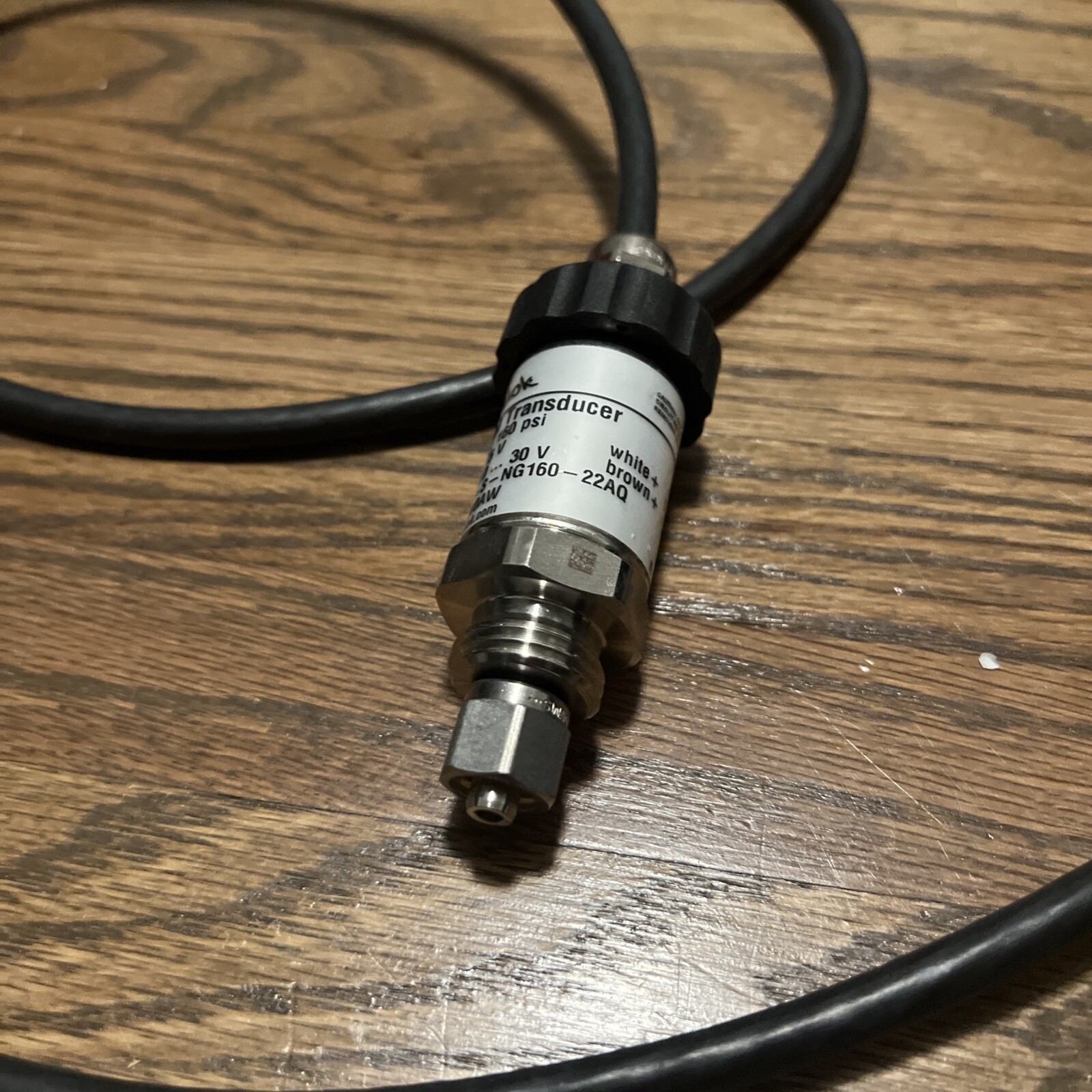 Swagelok PTI-S-NG160-22AQ Model S Air Pressure Transducer, 160 PSI, 10-30VDC