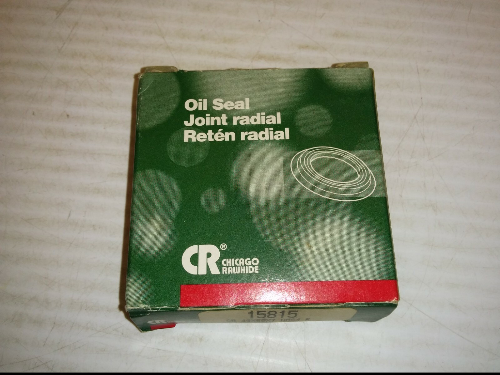 CHICAGO RAWHIDE 15815 OIL SEAL, JOINT RADIAL, 40 x 55 x 7mm, HMS4 R, NIB