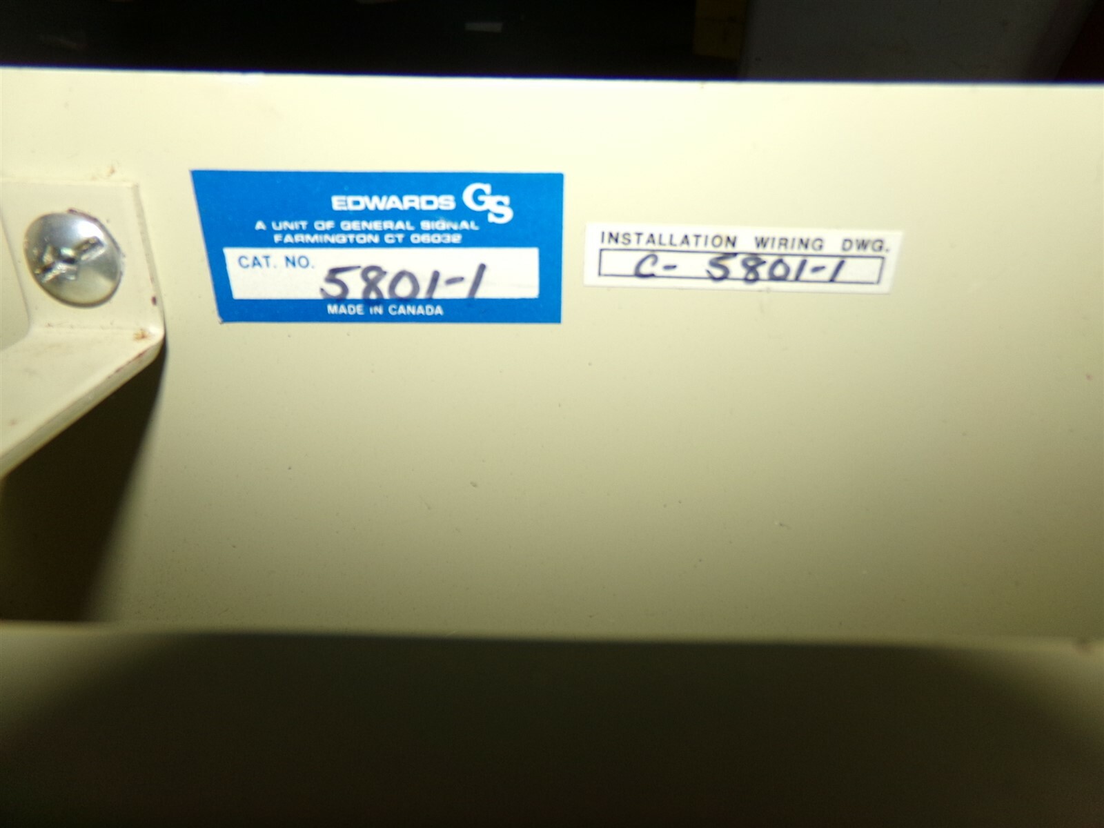 Edwards GS S-2364 Enclosure Box *FREE SHIPPING*