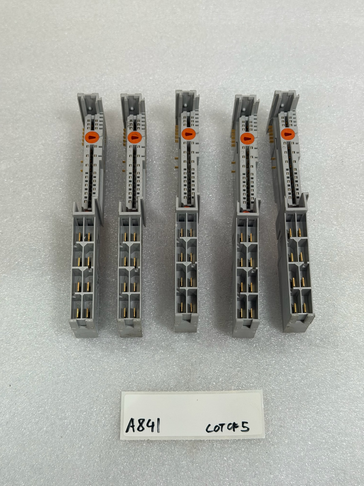 Lot of 5 Allen-Bradley 1734-MB Ser. A POINT I/O mounting base