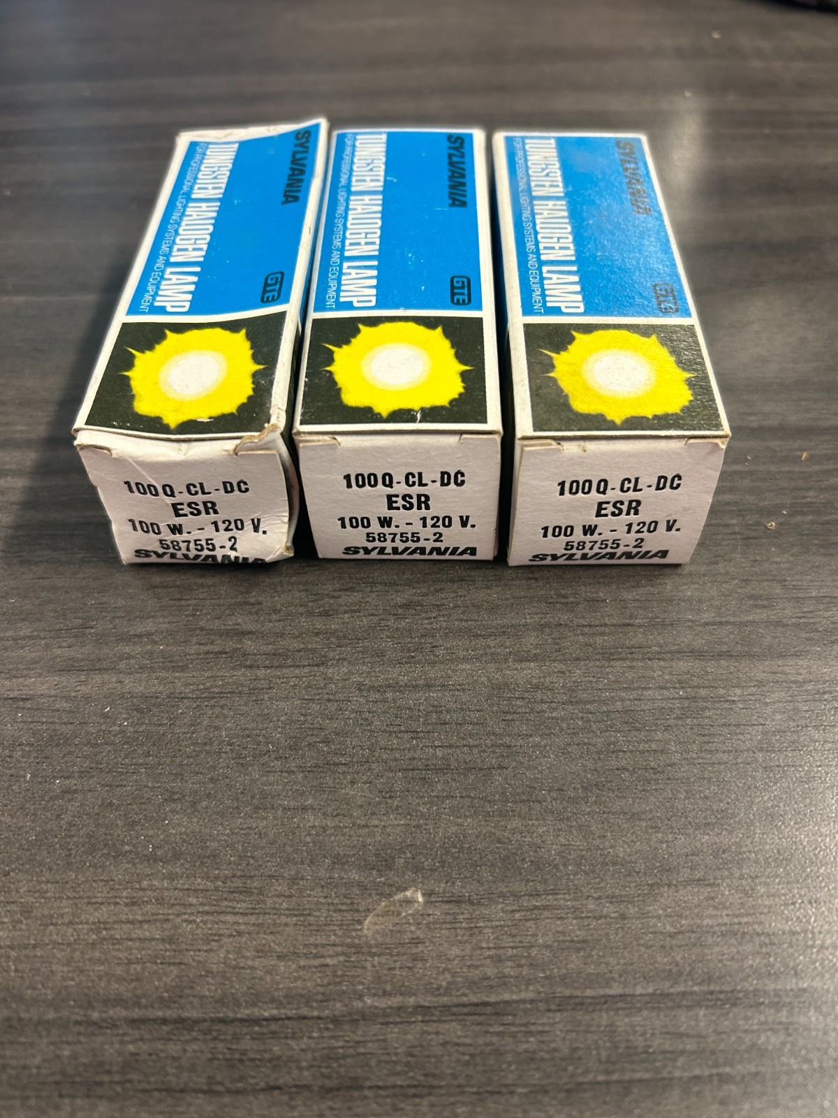 (Lot of 3) Sylvania GTE 100Q/CL/DC / 100QCLDC (NEW IN BOX)