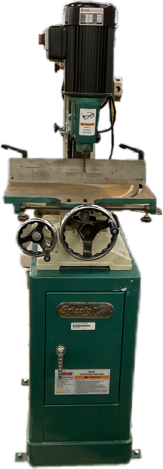 Grizzly G0448 1-1/2 HP Heavy-Duty Mortiser with Stand