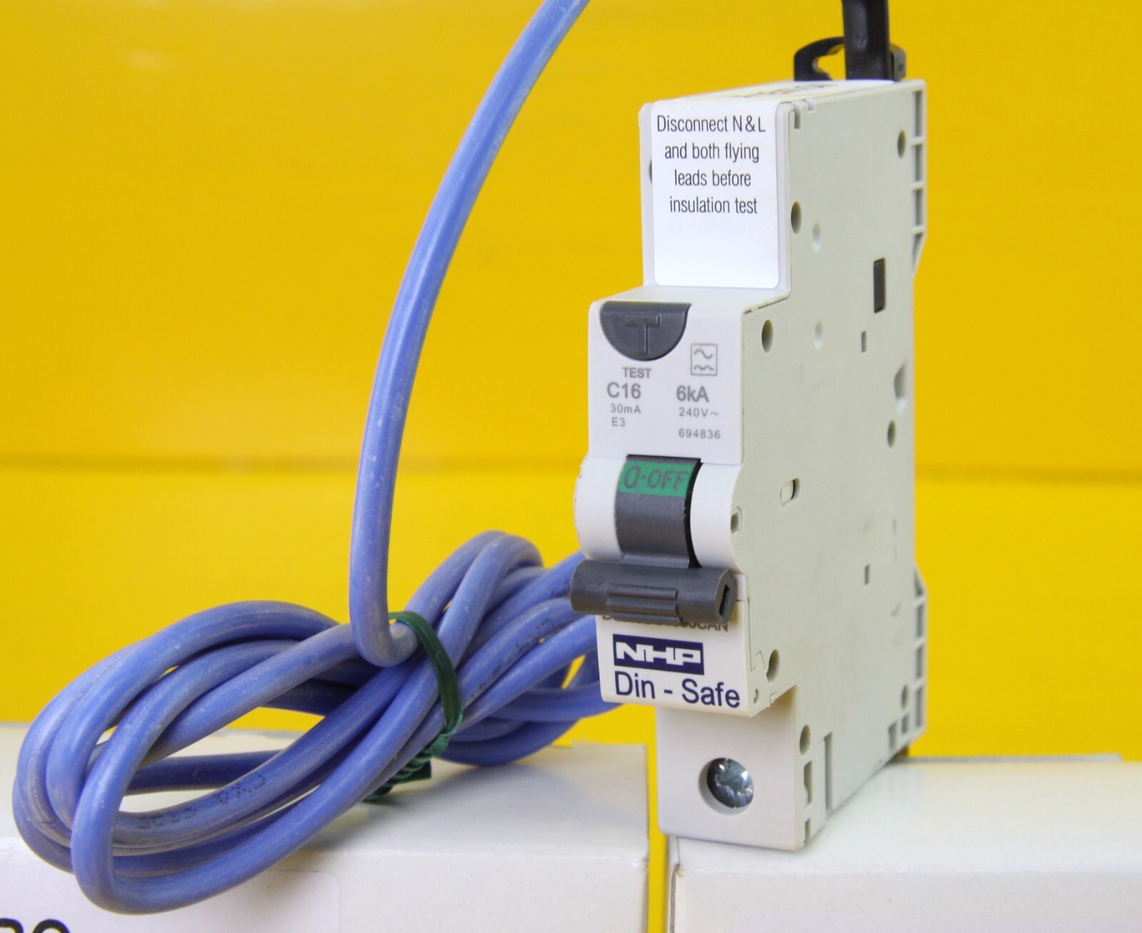 (2 Pack) NHP DSRCBS1630CAN RCBO Circuit Breaker 16A , 1P+N 30mA , 6kA C , Type A