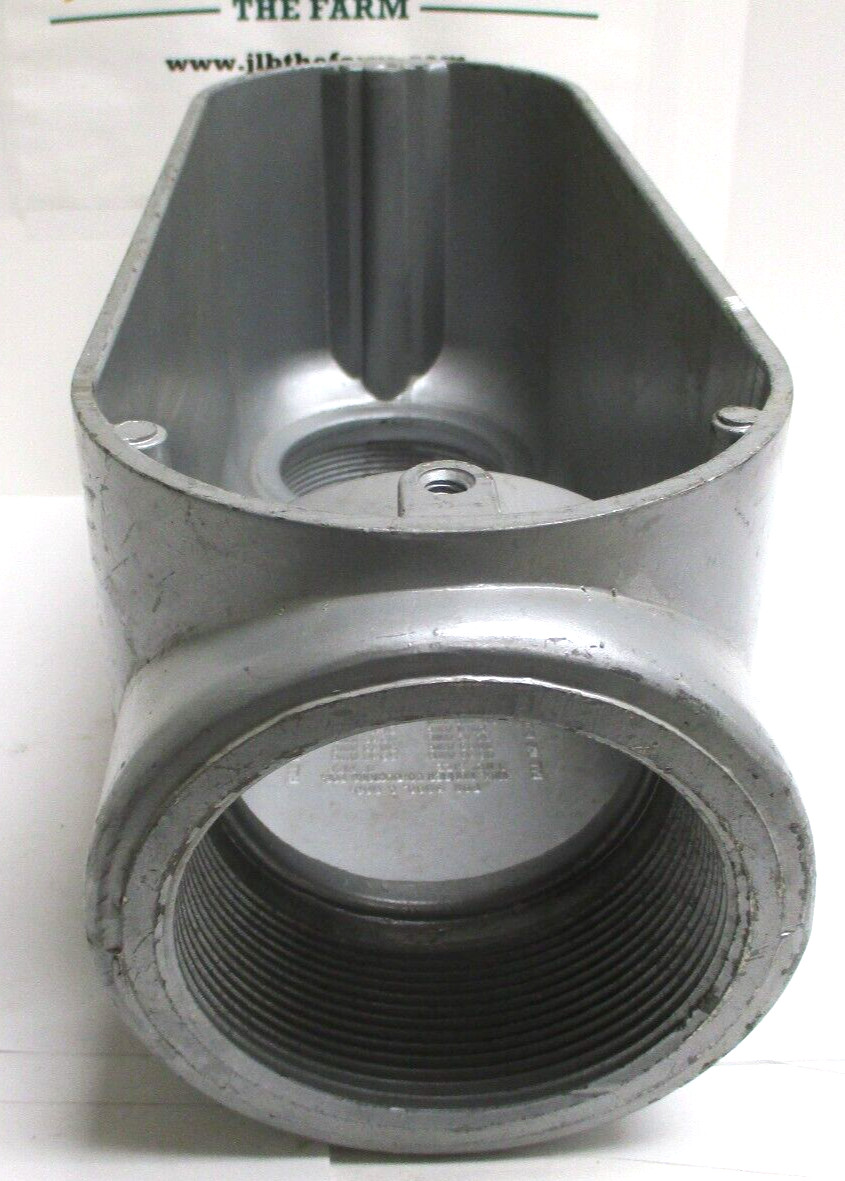 UN-BRANDED , E30640 , 3-1/2″ LB , ALUMINUM CONDUIT ELBOW , w/o COVER , SURPLUS