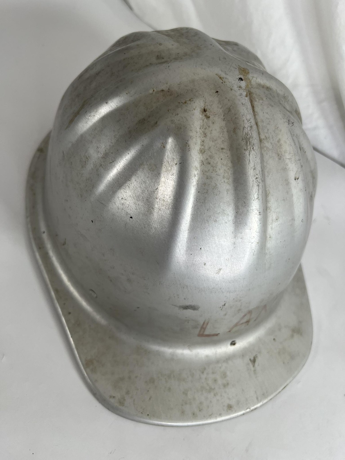 Vintage MSA McDonald T Cap-Standard Aluminum Hard Hat Helmet Safety Silver USA