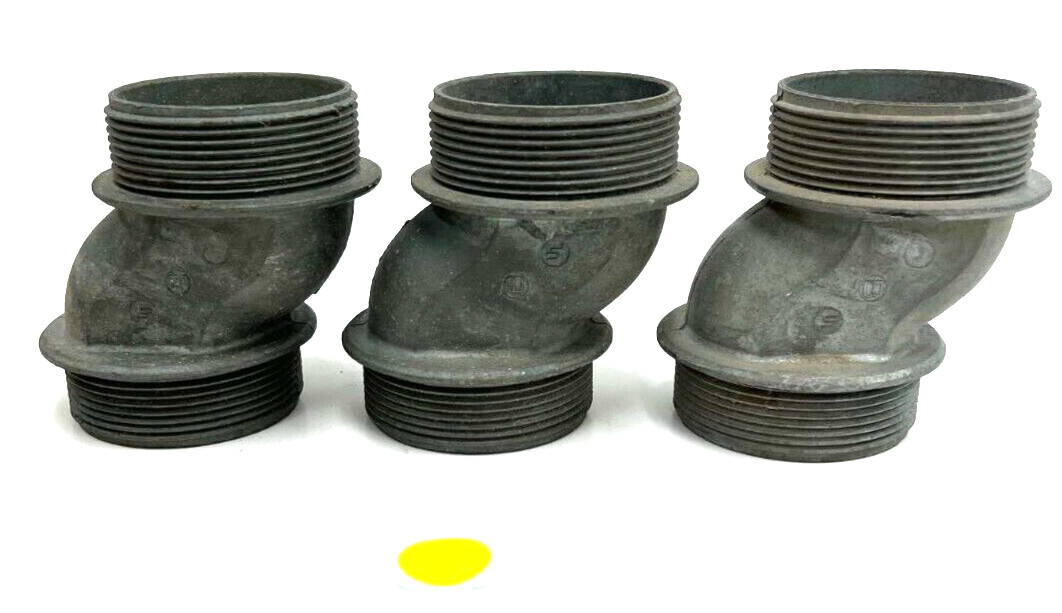 MADISON L-40-6 RIGID OFFSET CONNECTOR 2″ ZINC DIE CAST LOT OF 3