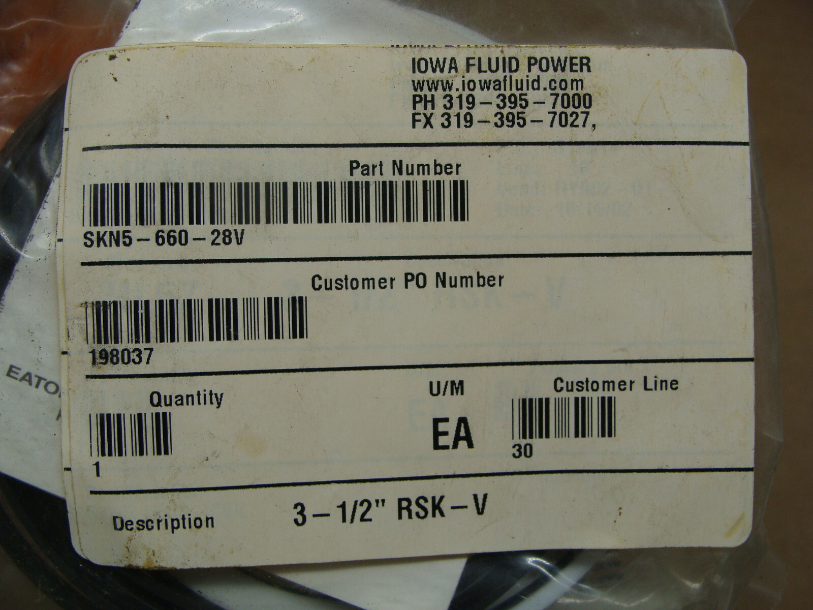 HYDRO-LINE SEAL KIT SKN5-660-28V 3-1/2″ RSK-V