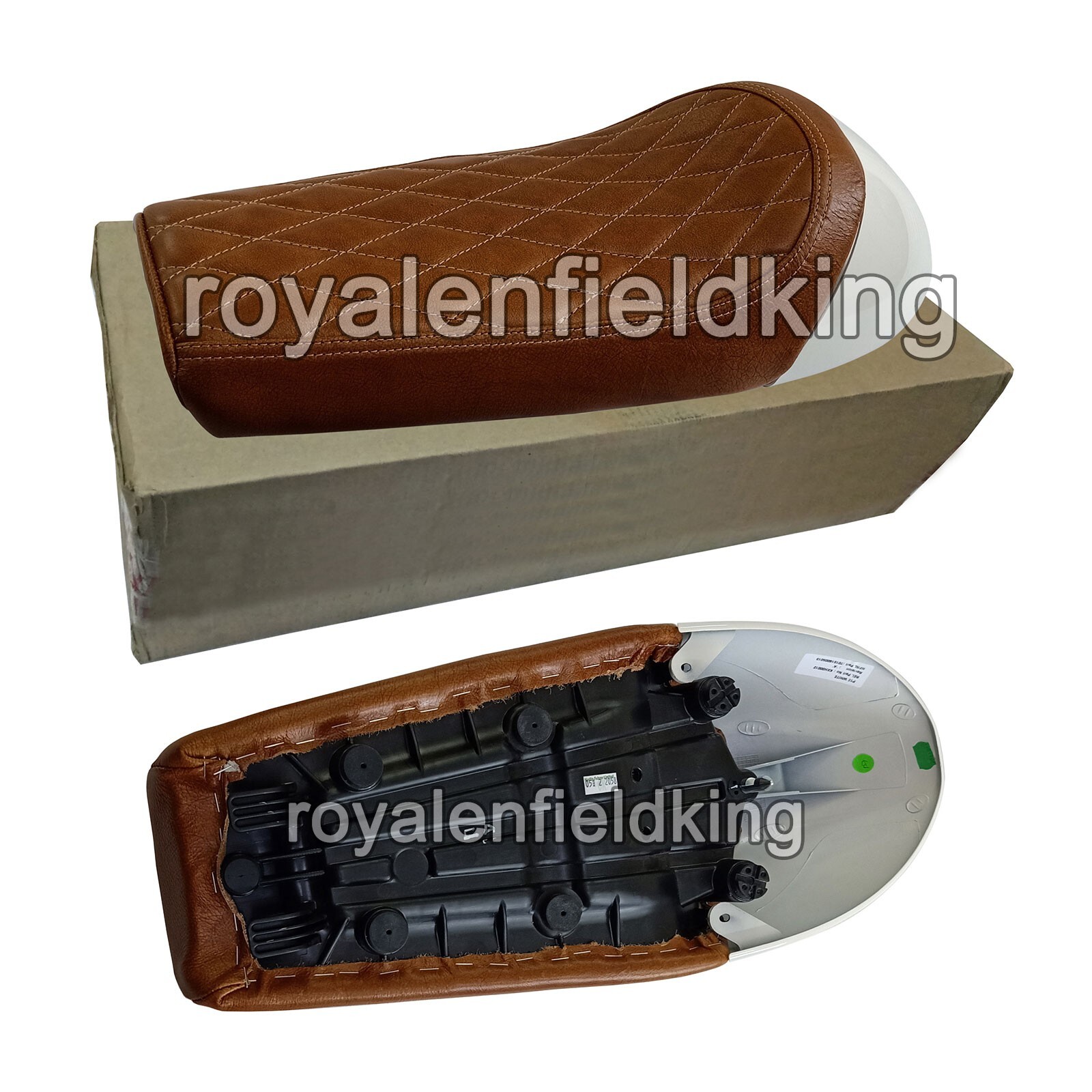 Fit For Royal Enfield GT & Interceptor 650 D5 Touring Single Seat & White Cowl