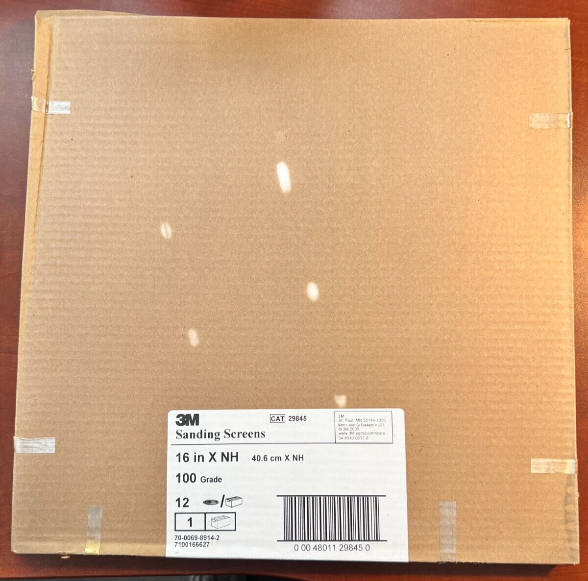 3M Sanding Screen 29845, 100 Grit, 16 in. x NH, 12/case (Case of 12) NEW