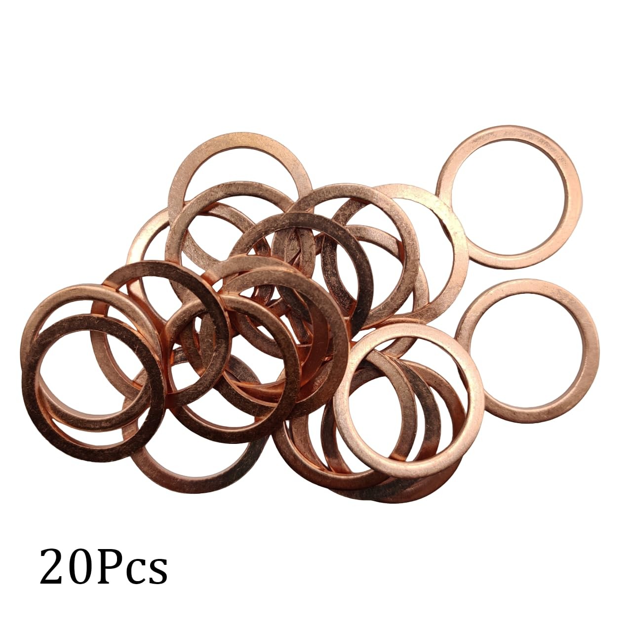 M22 Flat Washer Copper Sealing Ring, 22mm ID 28mm OD 1.5mm M22,