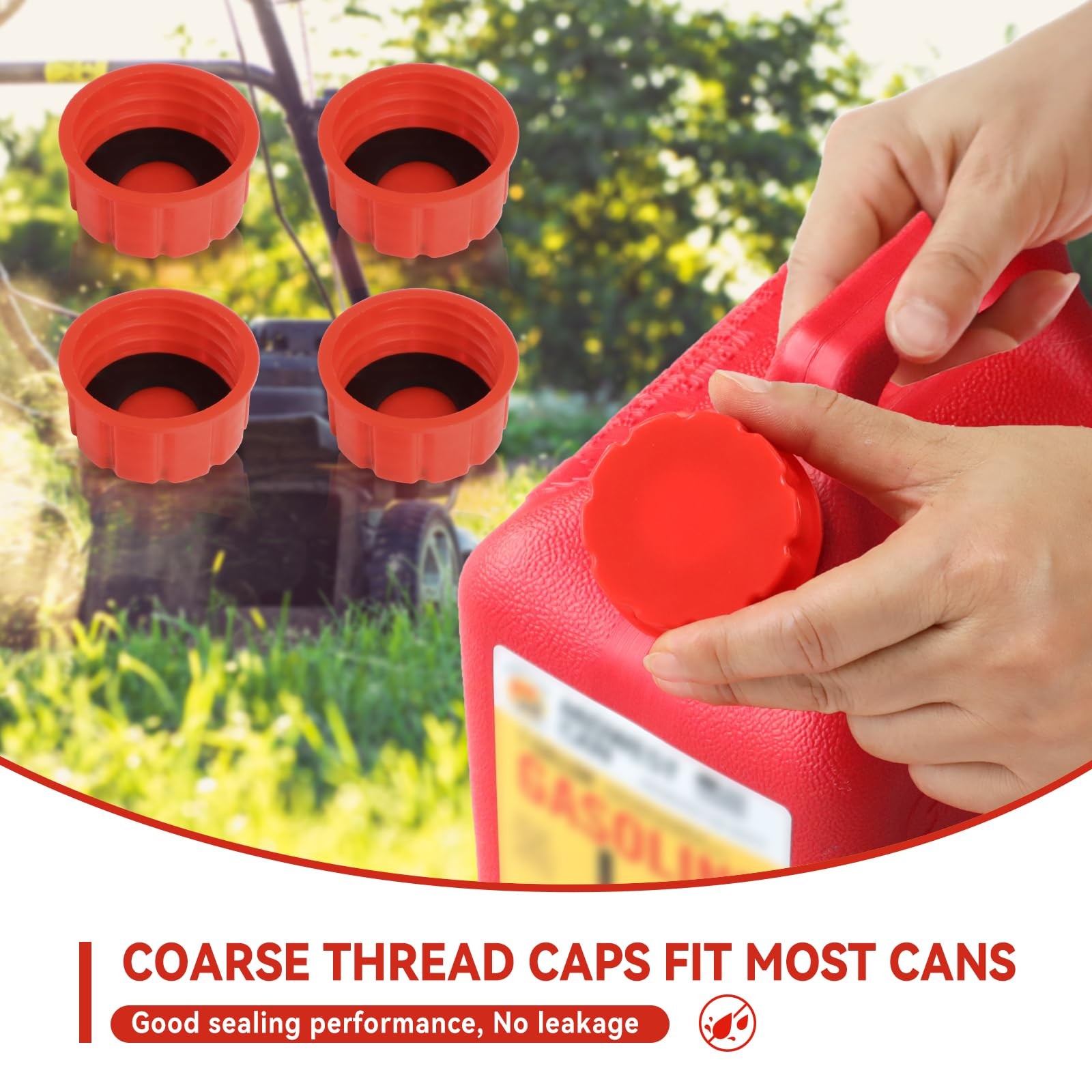 5 Gallon Gas Can Cap Replacement Coarse Thread Gas Cap for Gasoline Portable …