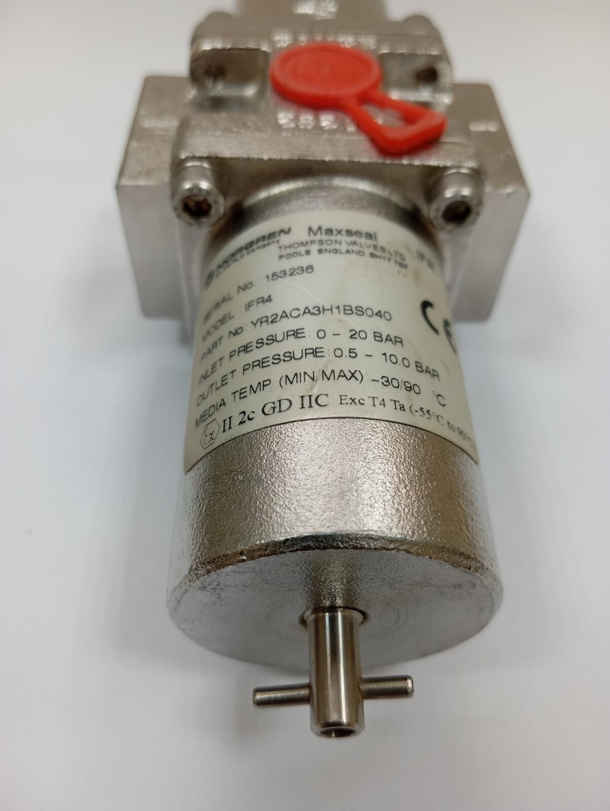 Norgren Maxseal / Filter Regulator / IFR4 / YR2ACA3H1BS040 / 0-20bar/0.5-10.0bar