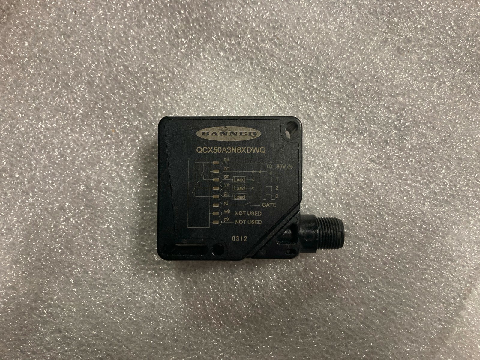 Banner QCX50A3N6XDWQ True Color Sensor 10-30V DC Used – 60 Day Warranty