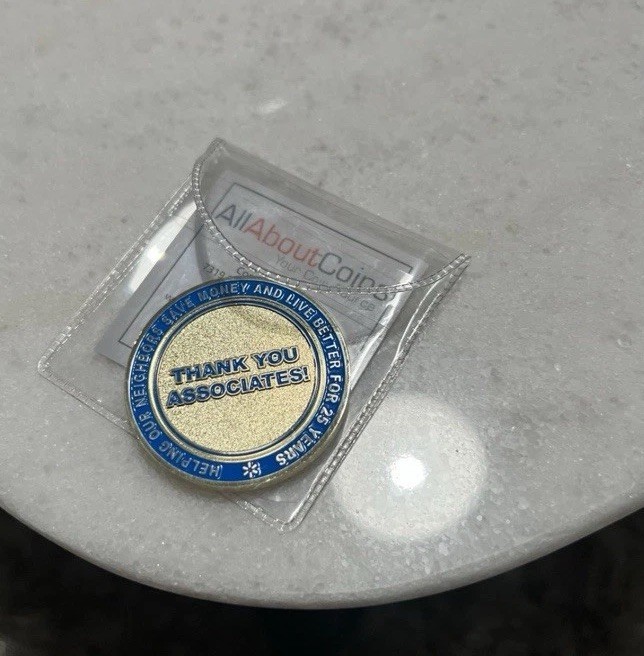 Walmart Neighborhood Market 25 Years Coin Thank You Associates