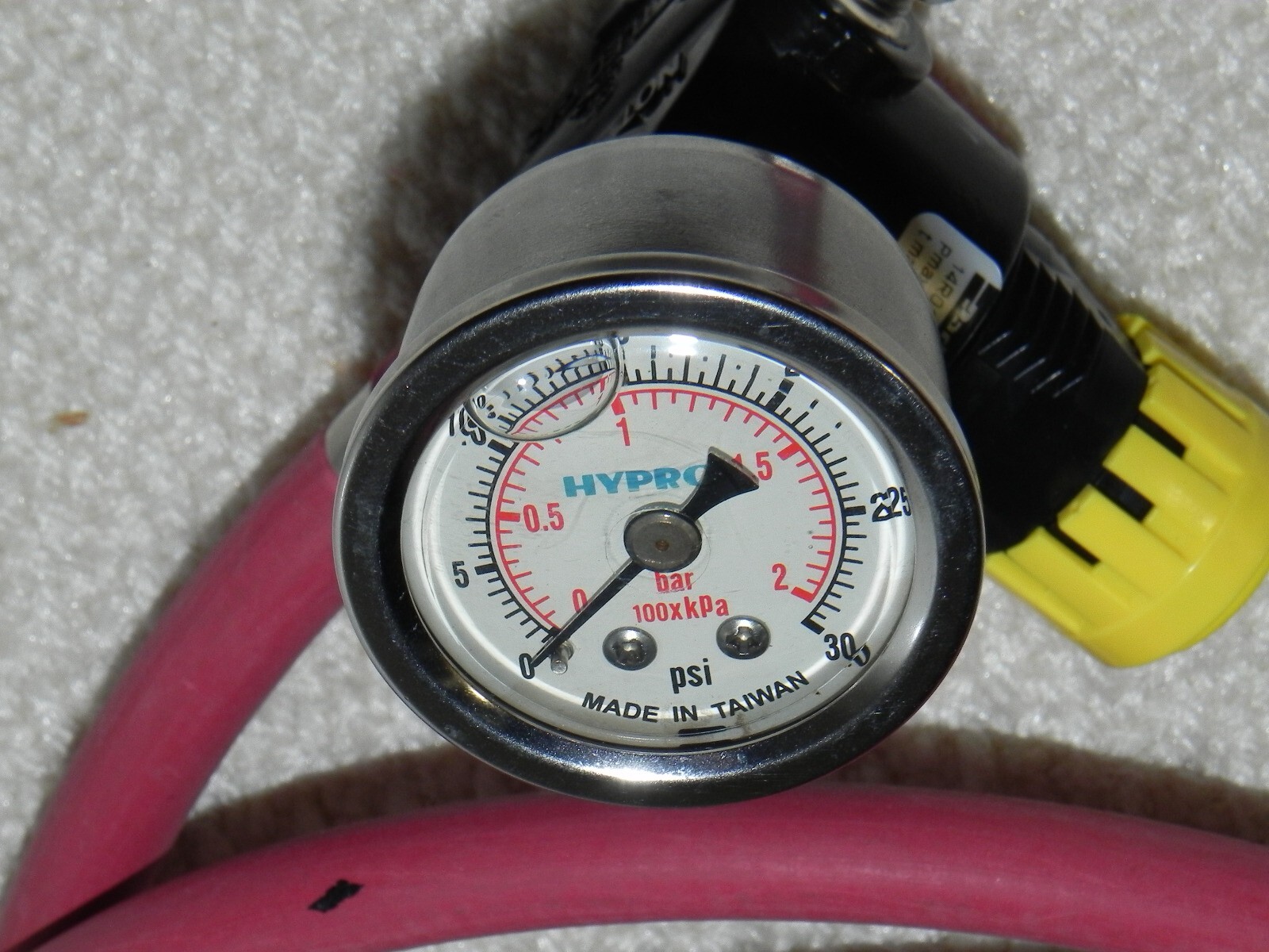 Valuflex GS 1/4″ Hose Hypro 30 PSI Gauge/Mastercraft Air gun/Parker 14R012FC=300