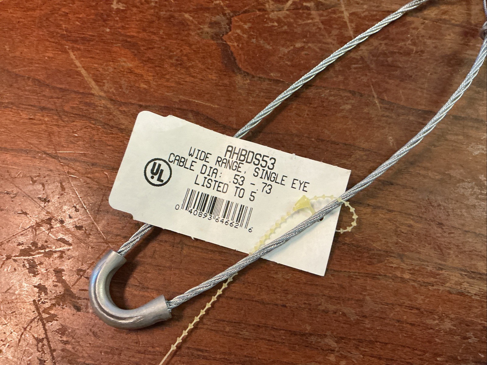 Arrow Hart/Cooper AHBDS53 Single Eye Buss Drop Grip .53”-.730” (new)