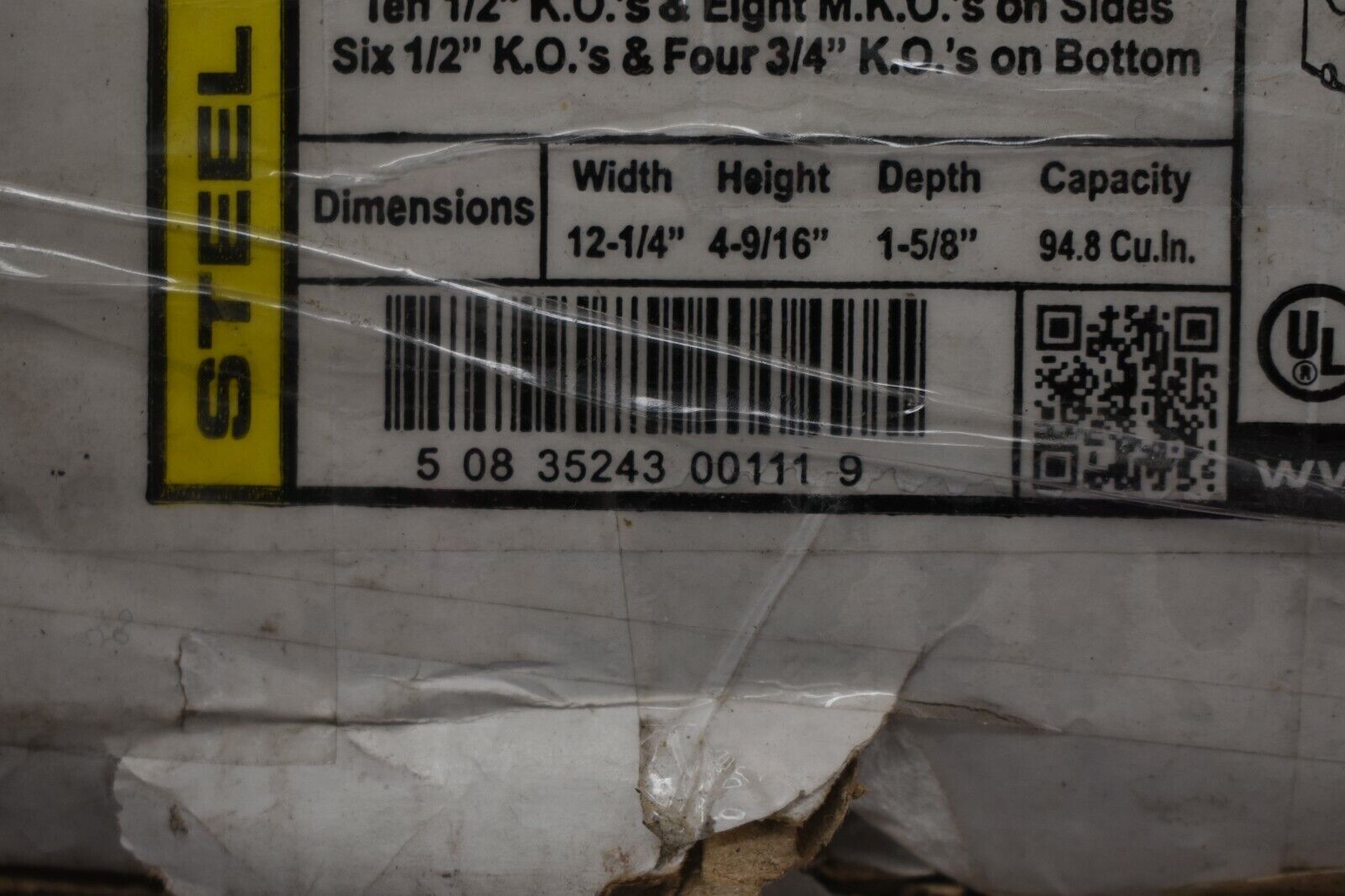 Lot of 5 Orbit SB-5 5 Gang Welded Switch Metal Box 12-1/4″ x 4-9/16″ x 1-5/8″