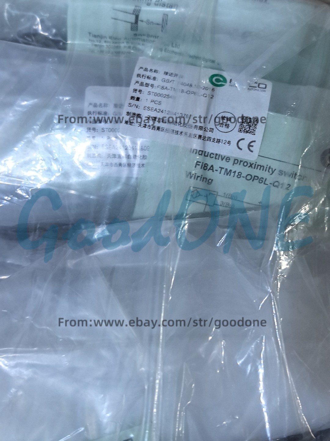 1PC NEW FOR Elco Fi8A-TM18-OP6L-Q12 Proximity Switch Sensor