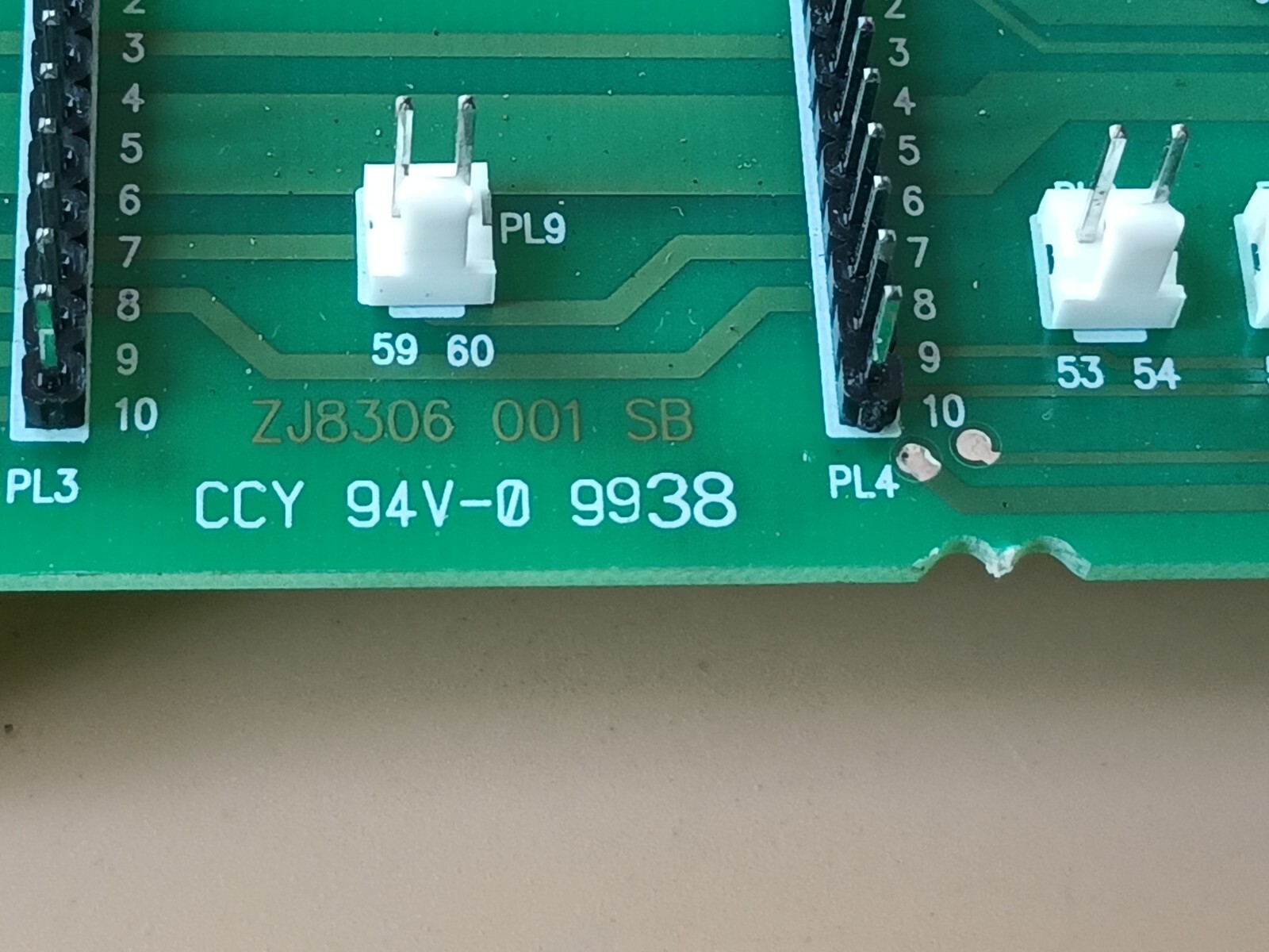 ZJ8306 001 WB ZJ8306 001SB ZJ0306 CCY 94V-0 9938 GEC ALSTHOM MCGG82H1CD0753E