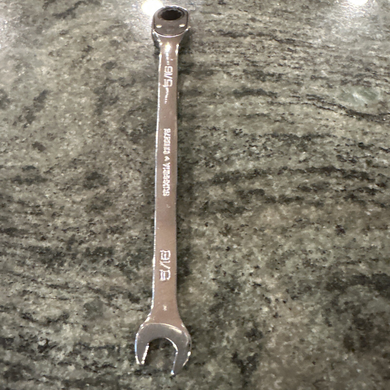 Snap-on soxrr10a 5/16″ sae flank drive plus ratcheting reversible wrench new