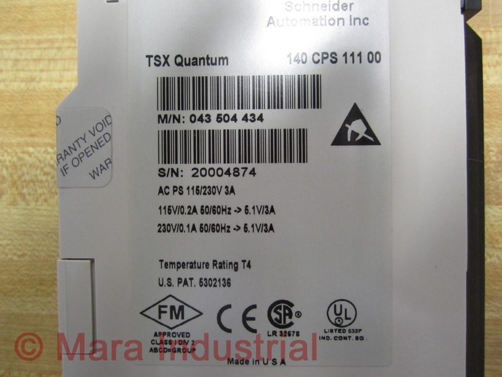 Schneider 140 CPS 111 00 140CPS11100 Power Module 79229
