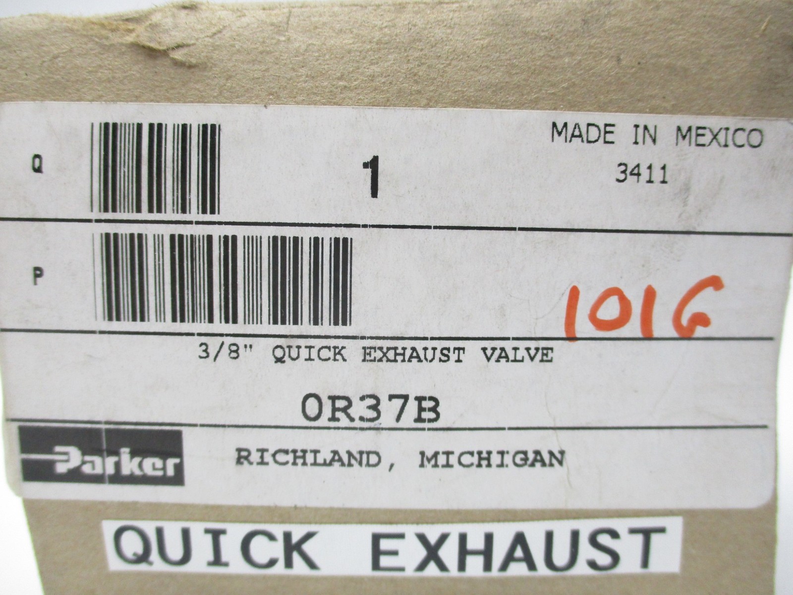 PARKER 0R37B 150PSI 3/8″ NSMP