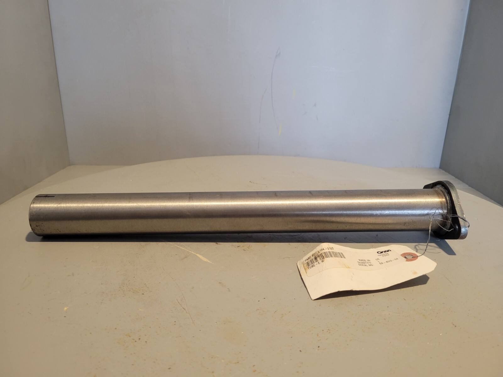 Onan Exhaust Tube & Flange, 1.525″ Dia, 2.65″ Mount, 15-1/2″ Length, 0154-2167