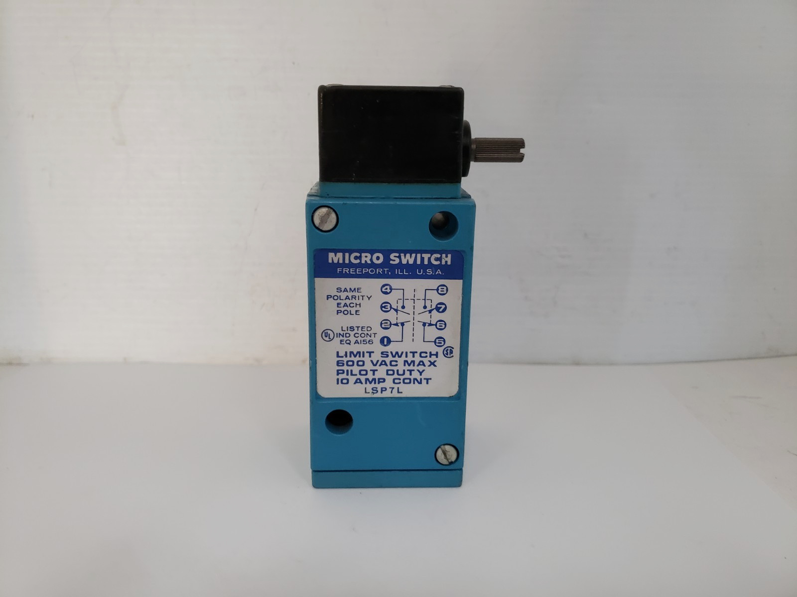 MICRO SWITCH LSP7L LIMIT SWITCH SIDE ROTARY 600V 10A 2NO 2NC