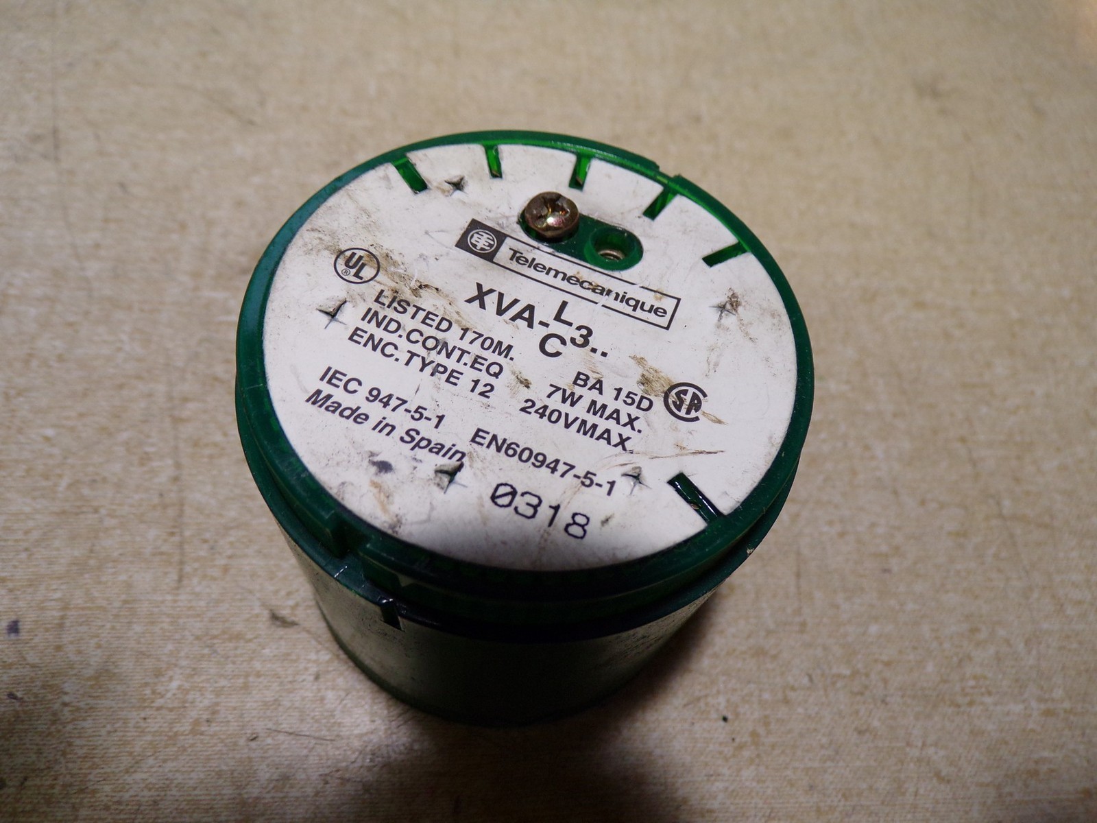 Telemecanique EIC 947-5-1 Green Lens & Bulb EN60947-5-1/0318 *FREE SHIPPING*