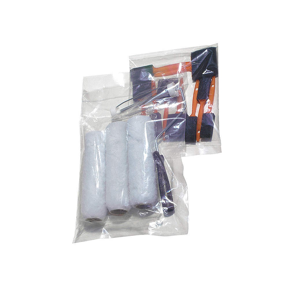 GRAINGER APPROVED 5DRH5 Open End Poly Bag,Flat,PK1000 5DRH5