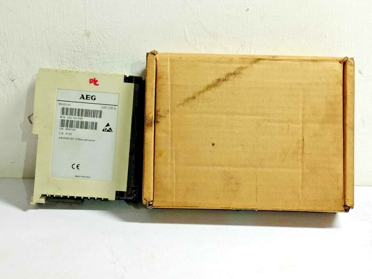 Aeg Modicon DAP 216 N 2×8 24VDC 0.5A Current Source DAP216N Output Module