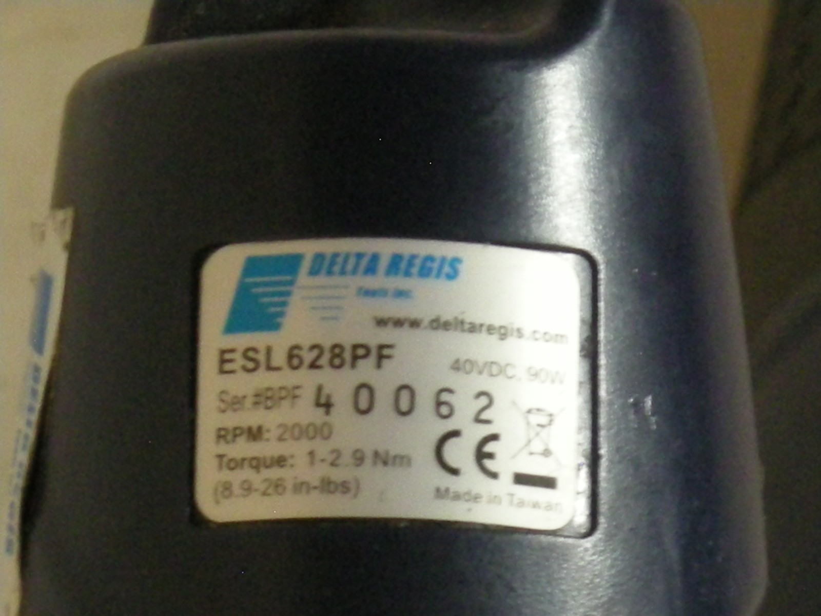 For parts or repair – Lot of 2 Delta Regis CESL828PF Brushless Screwdriver 40VDC