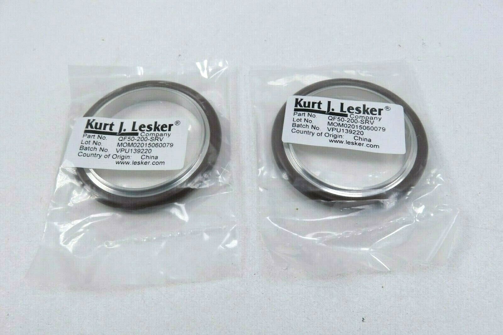 Lot of 2 Kurt J Lesker QF50-200-SRV Centering Ring (New)