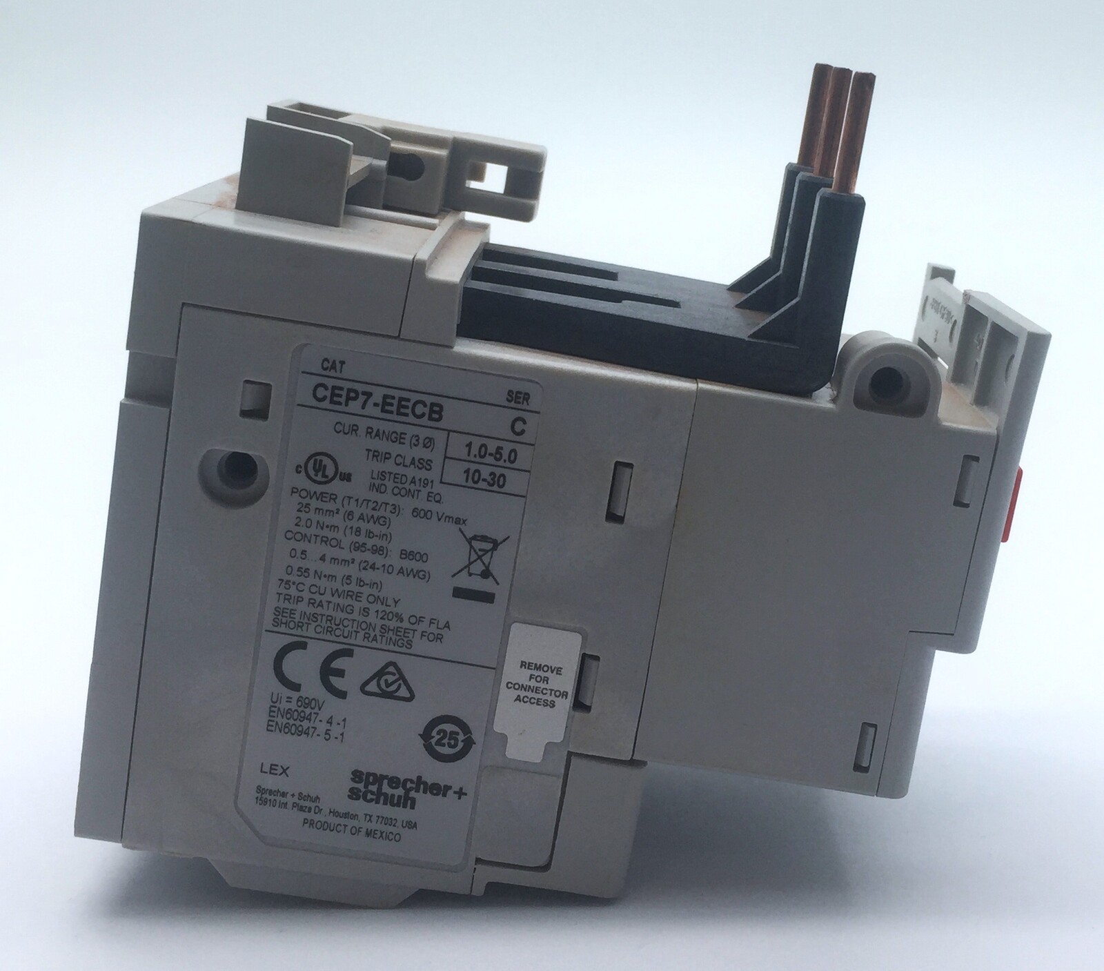 Sprecher+Schuh Thermal Overload Relay CEP7-EECB 1A – 5A CA7 CEP7-1EFCB