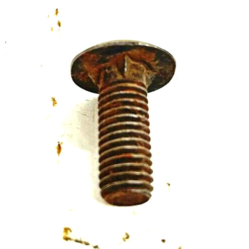 AS CARRIAGE BOLTS 1/2″-13 X 1-1/8″ THREAD 1-1/8″ HEAD DIAMETER STEEL (LOT OF 10)