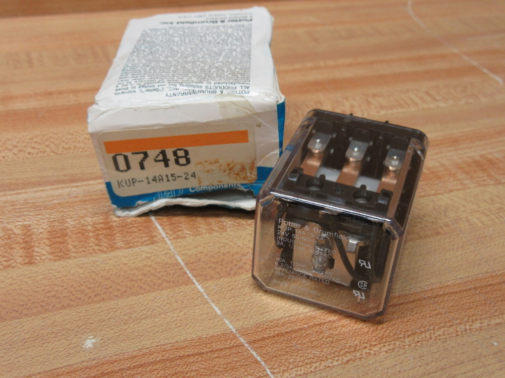 Potter & Brumfield KUP-14A15-24 Relay KUP14A1524 1/3 HP