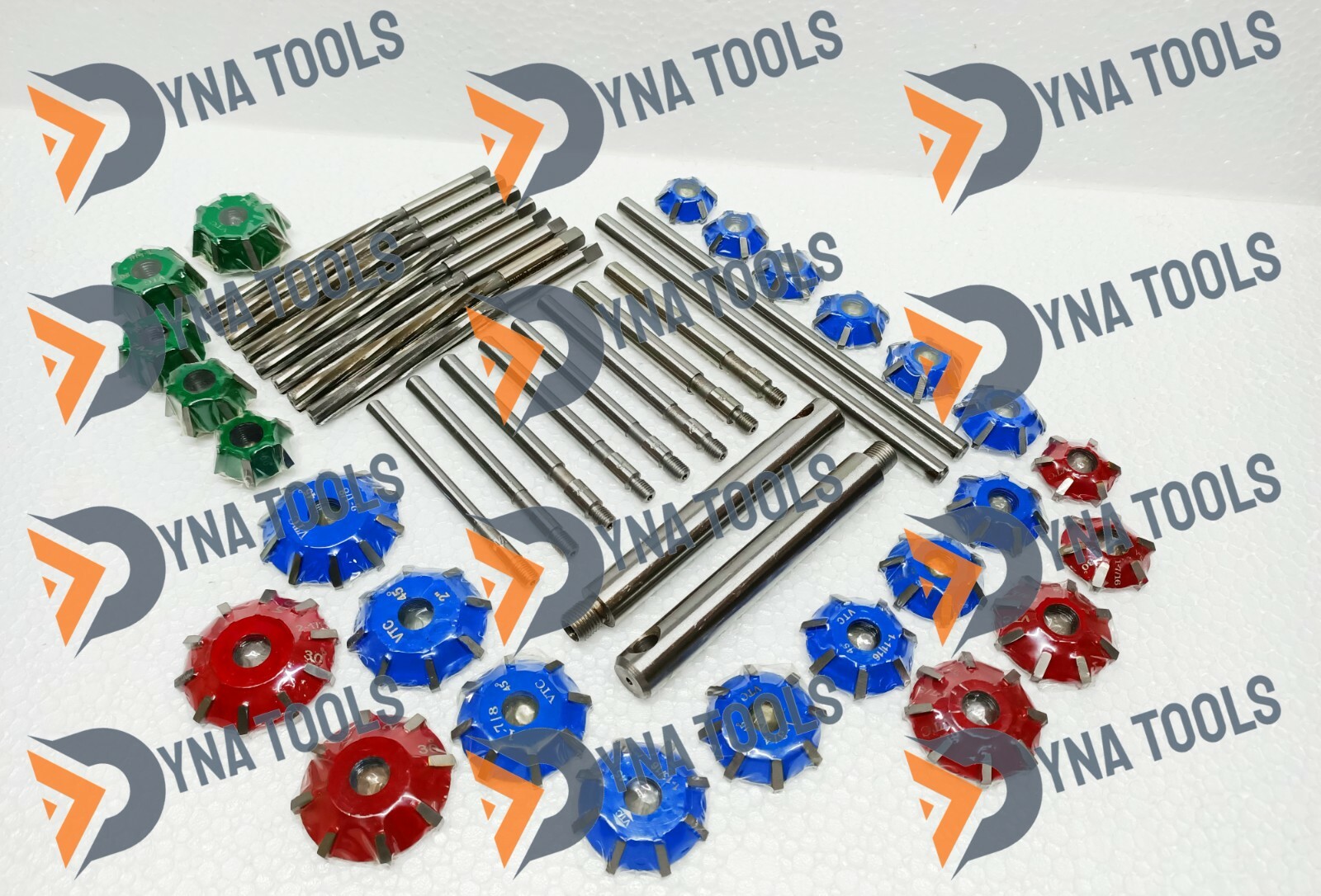 3 Angles Carbide Tipped Valve Seat Cutter Set + Reamers For DIESEL PETROL ENGINE