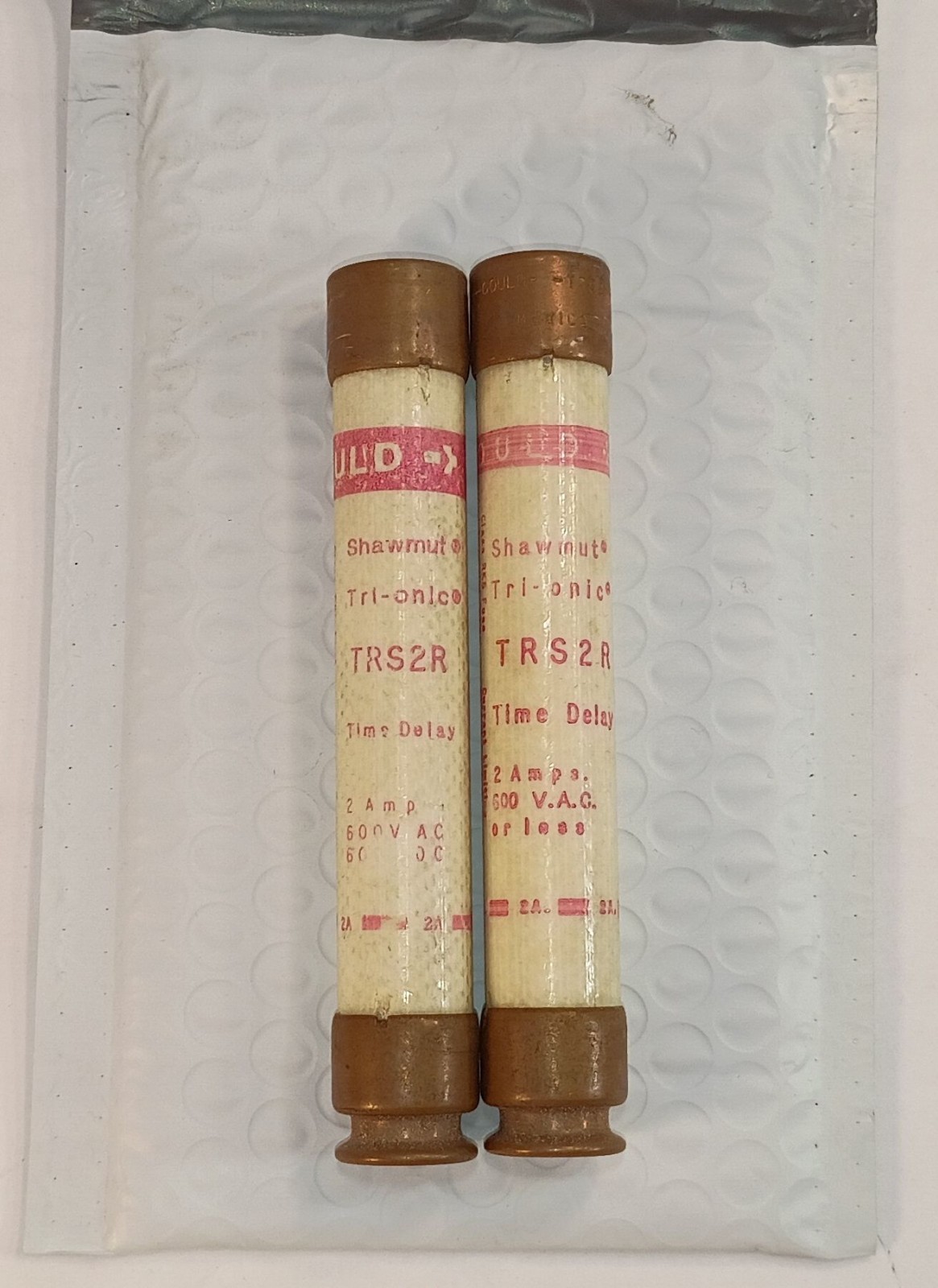 2 USED GOULD TRS2R CLASS RK5 TIME DELAY 2 AMP FUSES ***MAKE OFFER***