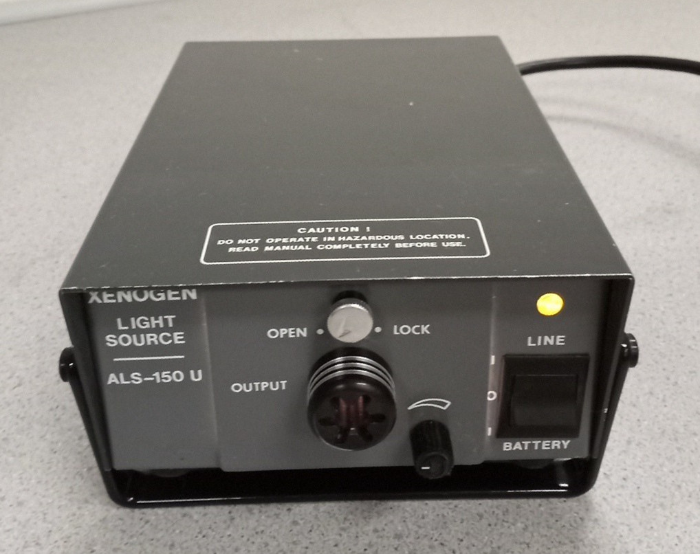 XENOGEN LIGHT SOURCE ALS-150 U 115/230VAC 400Hz 150 WATTS ALS150U W/Power Cord