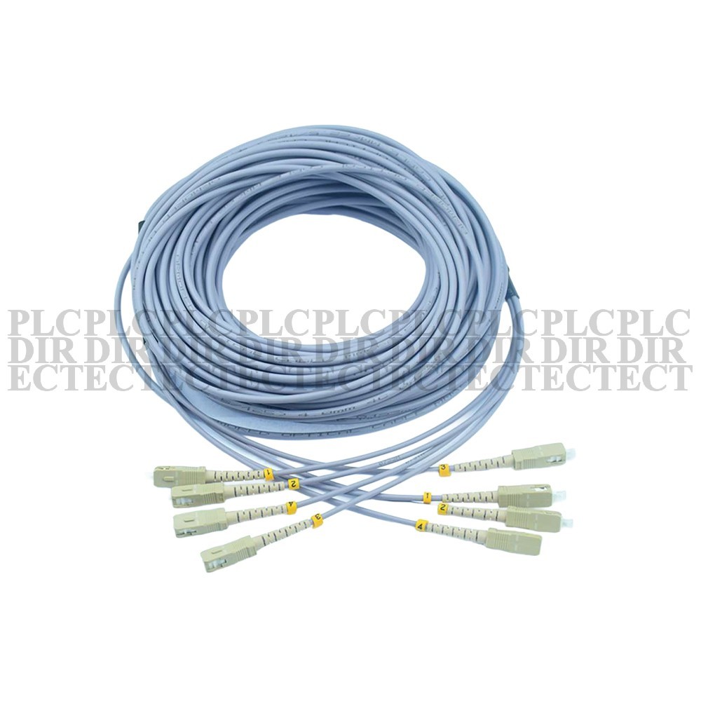 New In Box SHENZHEN Armored SC-SC 1G Multimode 4 Strands Fiber Optic Cable 150M