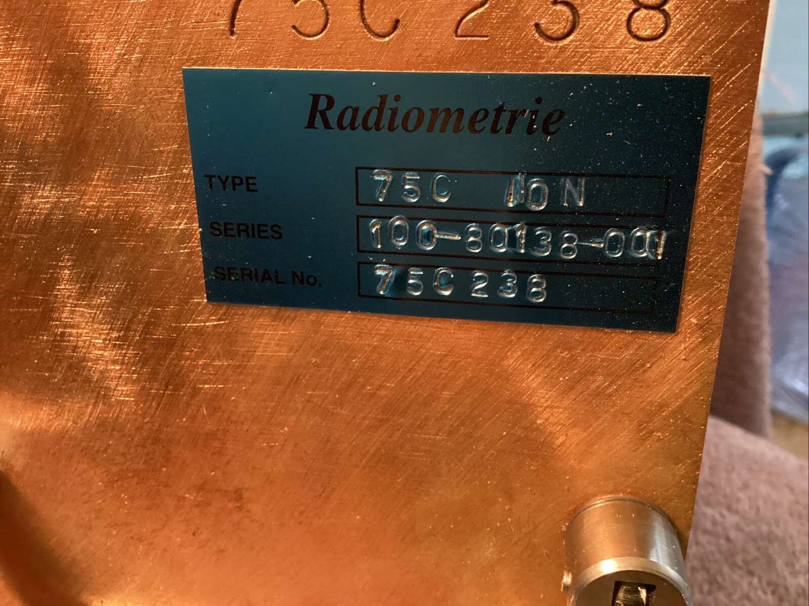 Radiometrie..Type 75C…Series 100-80138-001….Detector…NEW 😀