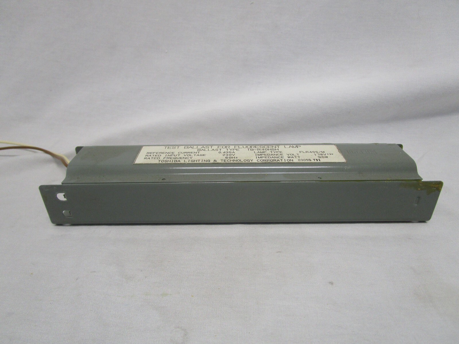 NEW TOSHIBA LIGHTING TB-R40HSH TEST BALLAST FOR FLR40S/M FLUORESCENT LAMP LIGHT