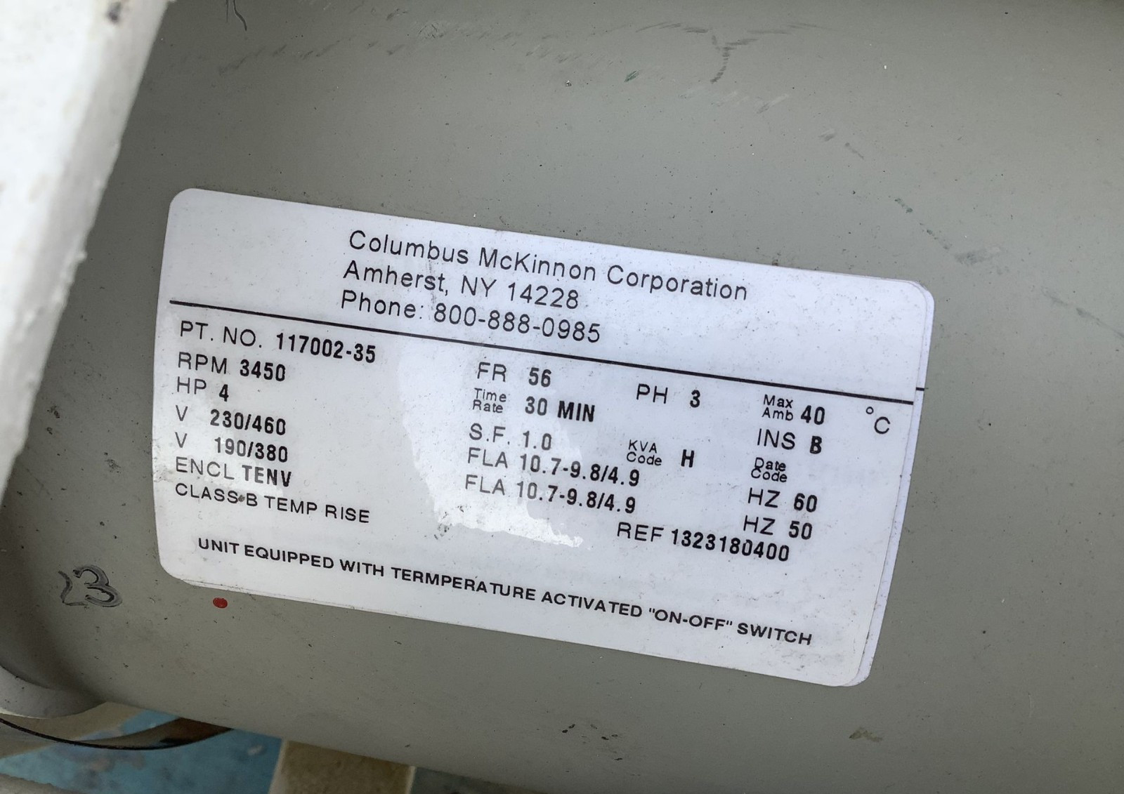 Yale Y80L03030S18 2 Ton Electric Crane Hoist Gear Box – FREE FREIGHT