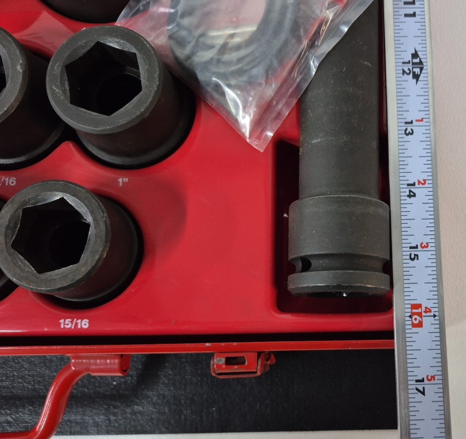 Facom 6-PT Impact Socket Set, 3/4″ – 1-5/8″, 3/4″Drive , NK.500U, Used